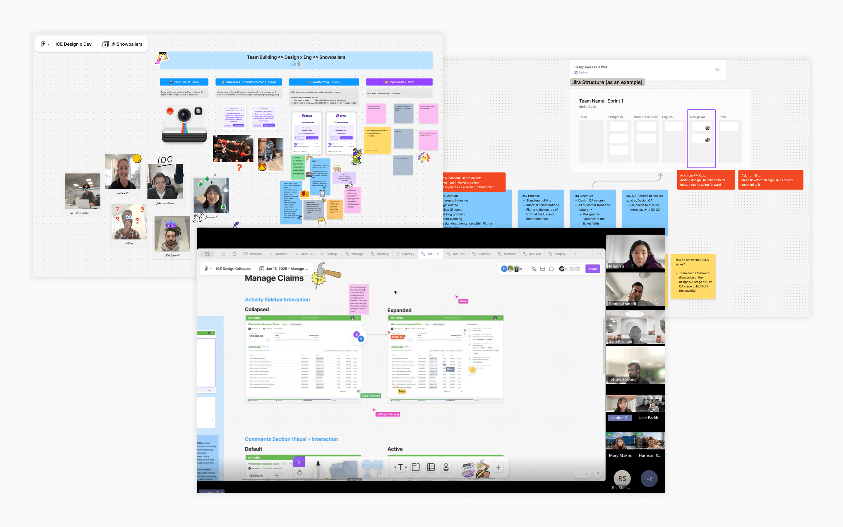 Design collaboration — weekly critiques and engineering hackathon