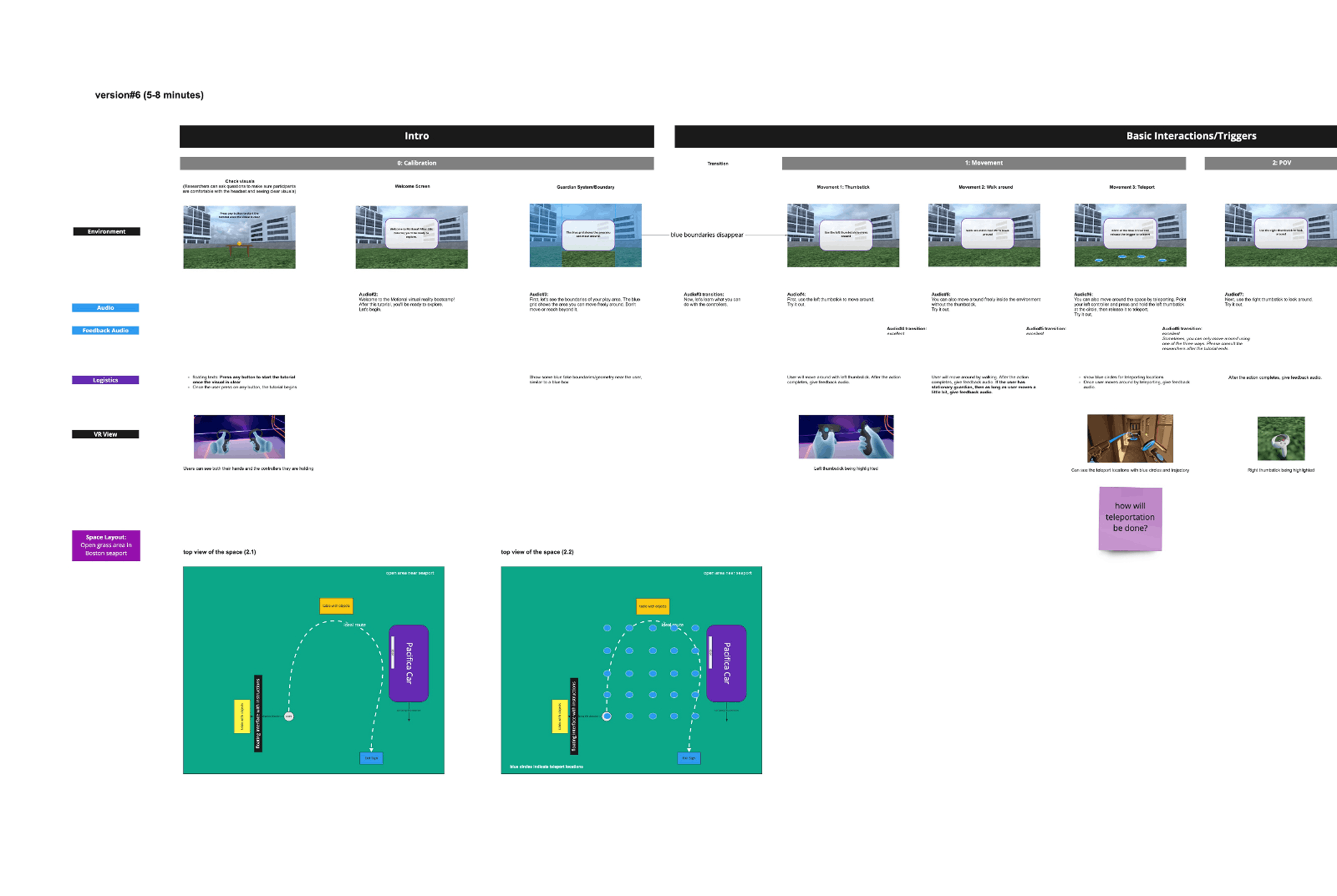 Storyboard — Intro and Basic Interactions